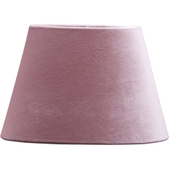 Oval Lampskärm Sammet Klarrosa