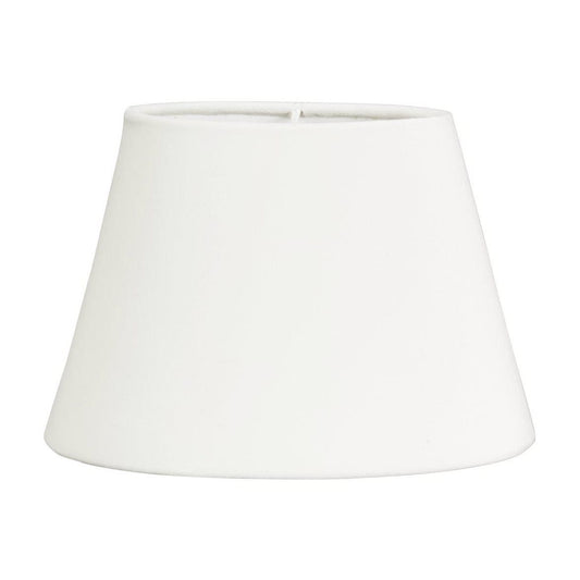 Oval sammet vit 20