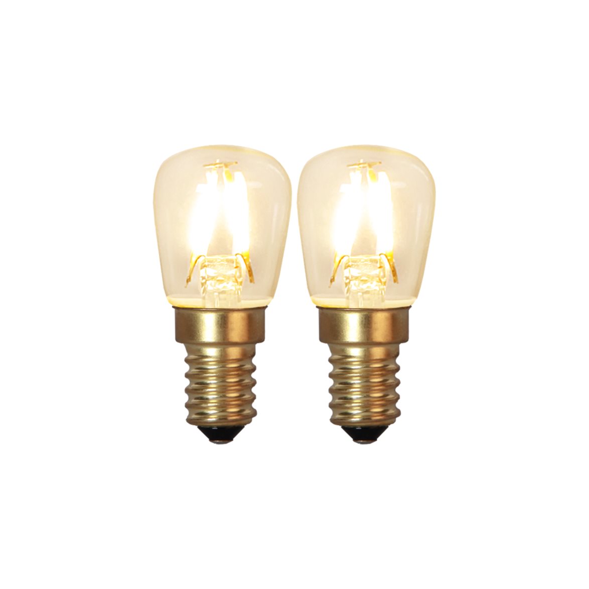 Päronlampa LED 2-p 90lm 2100K