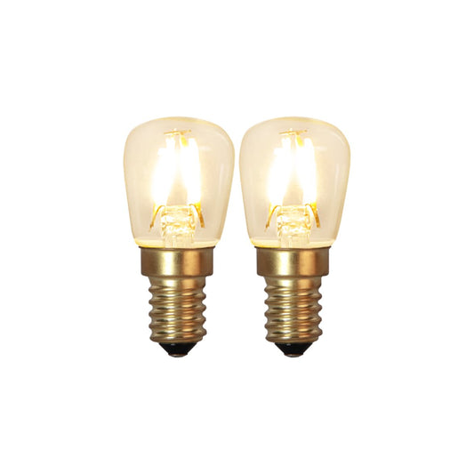 Päronlampa LED 2-p 90lm 2100K