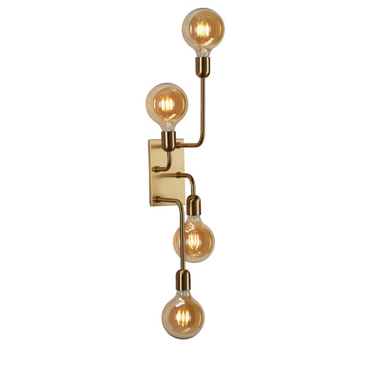 Regal XL vägglampa mässing