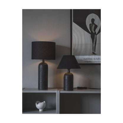 RILEY lampfot 28cm svart