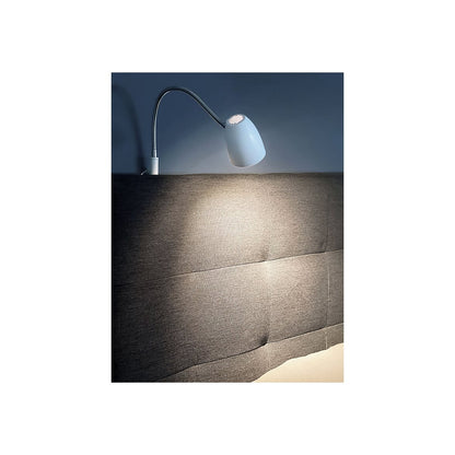 SANDNES sänglampa, vit/krom