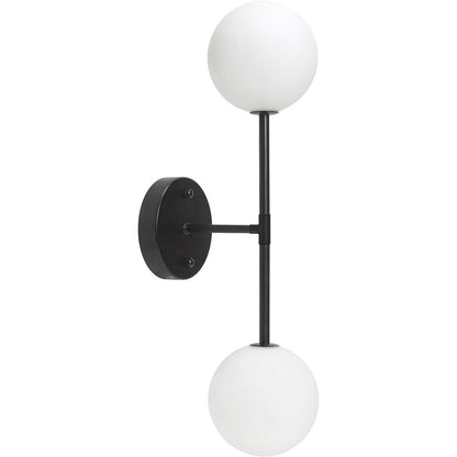 Sigma vägglampa dubbel svart