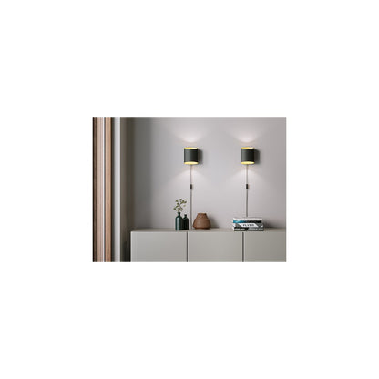 Sinne vägglampa svart/guld