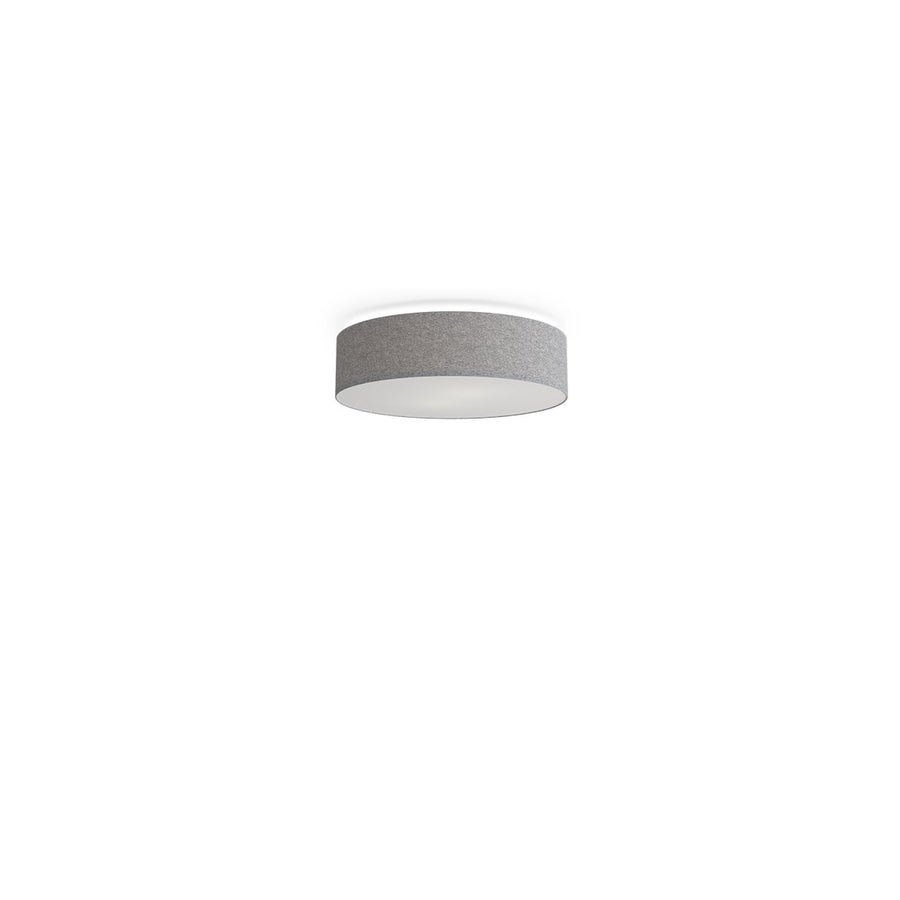 Soft plafond Ø44 grå ull
