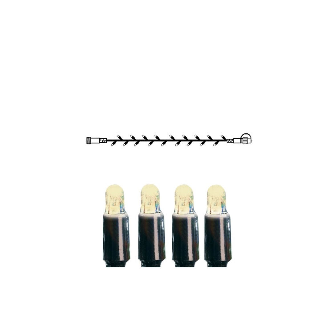 System LED 50ljus varmvit