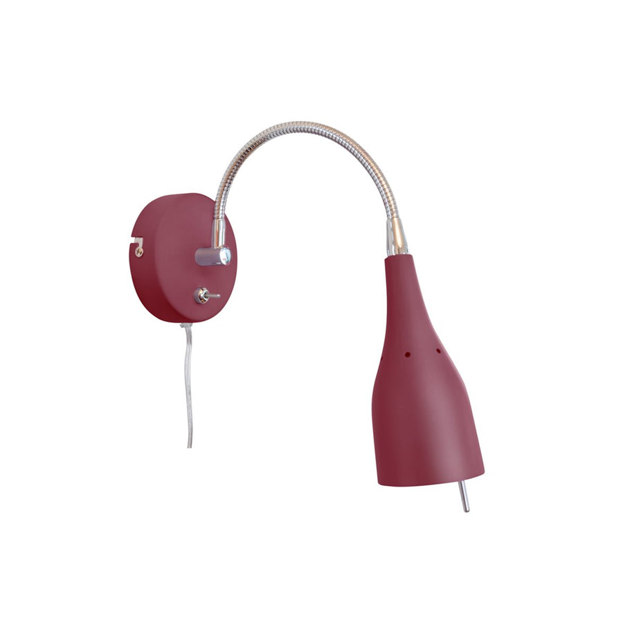 Tanum vägglampa vinröd