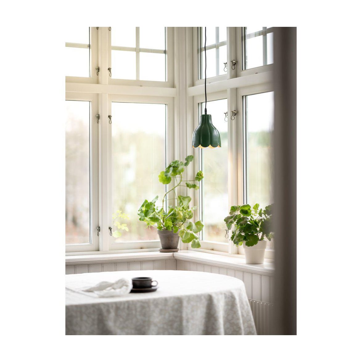 TULIPPA fönsterlampa grön