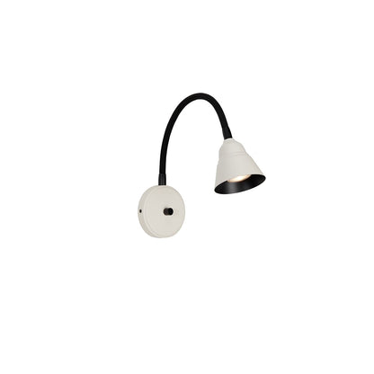 Vägglampa Relief vit