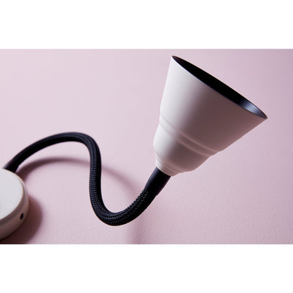 Vägglampa Relief vit